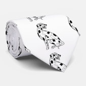 Cravate Black and white Dalmatian (Roulé)