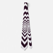 Cravate Black and White Diamond Optical Illusion  (Devant)