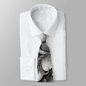 Cravate Black and White Easter Eggs 