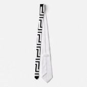 Cravate Black And White Geometric Art (Dos)