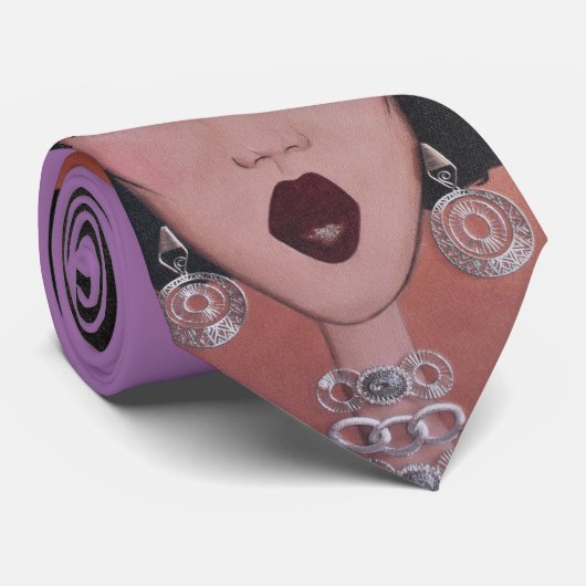 cravate "Black Beauty Diva" (Roulé)