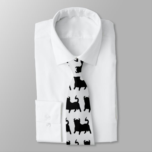 Cravate Black Bull Design (Attaché)