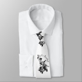 Cravate Black Cat Biker Babe Thunder_Cove (Attaché)