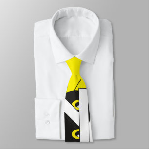 Cravate black cat white mummy wraped character neck ties