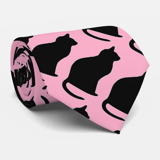 Cravate Black cats (Roulé)