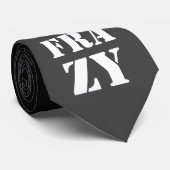 Cravate black Cucking Frazy jeu de mots comme Nucking Futs (Roulé)