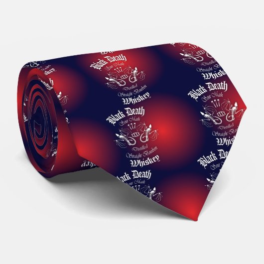 Cravate Black Death 777 - Bourbon (Roulé)