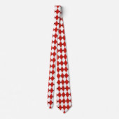Cravate Black Dot Red and White Harlequin (Dos)