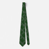 Cravate Black Emerald Green & Silver Grey "Spider Web" (Devant)