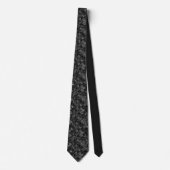 Cravate Black Faux Foil et Parties scintillant Motif (Devant)
