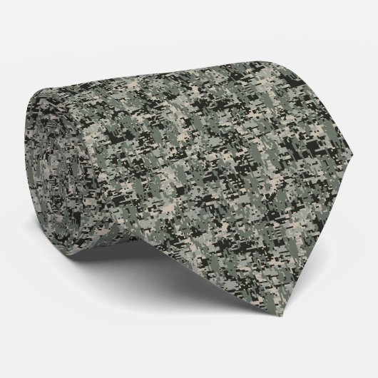 Cravate Black Forest Digital Camo Pattern (Roulé)