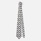 Cravate Black Labrador Retriever Chien mignon Motif (Devant)