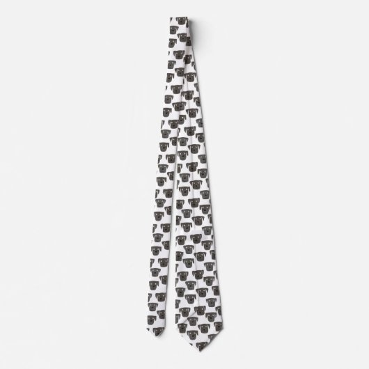 Cravate Black Labrador Retriever Chien mignon Motif (Dos)