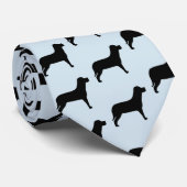 Cravate Black Labrador Retriever Chien Motif (Roulé)