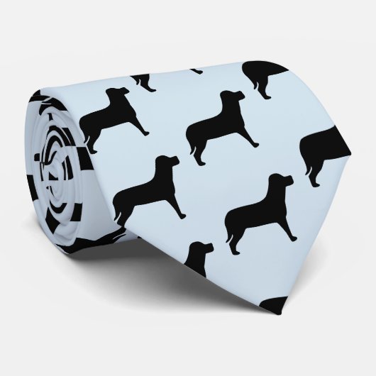 Cravate Black Labrador Retriever Chien Motif (Roulé)