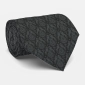 Cravate Black Medieval Dragons Neck Tie (Roulé)