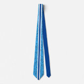 Cravate Black Music Notes sur BLUE (Devant)