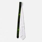 Cravate Black neon vert toile d'araignée Halloween motif (Dos)