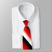 Cravate Black, Red and White Gradient necktie (Attaché)
