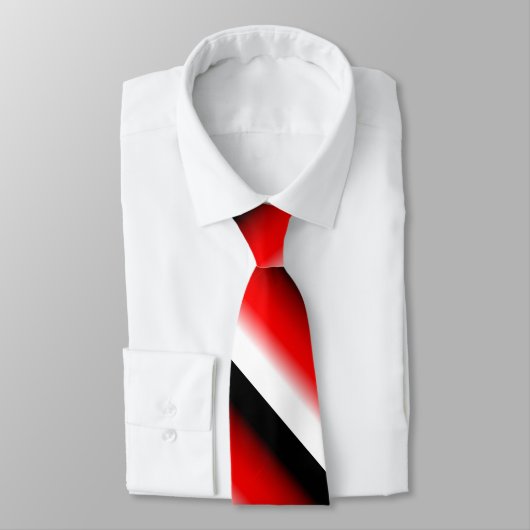 Cravate Black, Red and White Gradient necktie (Attaché)