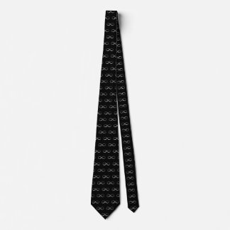 Cravate Black & Silver Infinity Pattern Necktie.