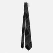 Cravate Black Smoke & Silver Lace "Spider Web" (Dos)