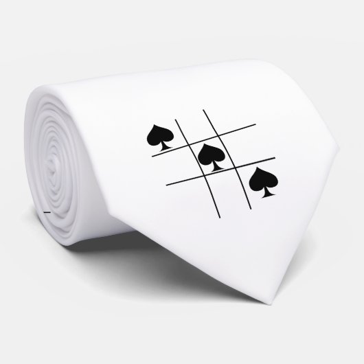 Cravate Black Spades Tac Toe Thunder_Cove (Roulé)
