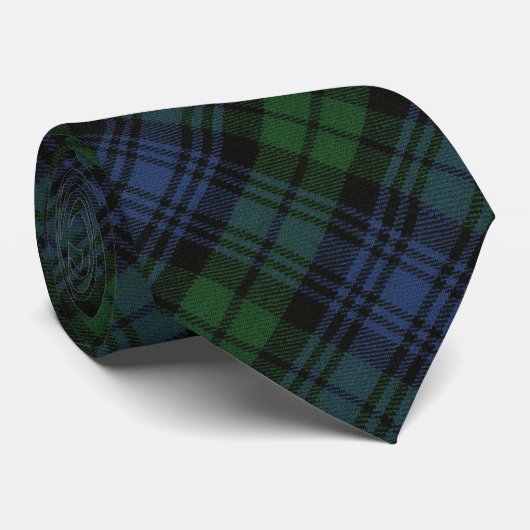 Cravate Black Watch Ancien Tartan écossais (Roulé)