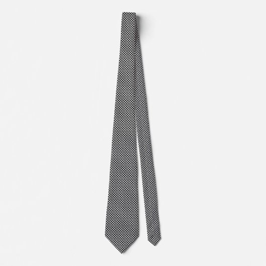 Cravate Black & white chess pattern (Devant)