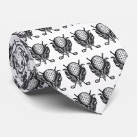 Black White Golf Ball Tee Clubs Golfer Cadeau Crav
