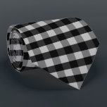 Cravate Black White Gray Checkerboard<br><div class="desc">Great gift ideas for birthday,  Christmas,  Father's Day ... </div>
