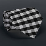 Cravate Black White Gray Checkerboard<br><div class="desc">Great gift ideas for birthday, Christmas, Father's Day ... </div>