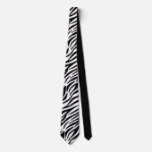Cravate Black White Zebra Stripes Élégant Cool Motif (Devant)