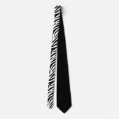 Cravate Black White Zebra Stripes Élégant Cool Motif (Dos)