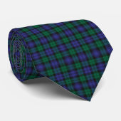 Cravate Blackwatch Royal Scottish Tartan Plaid Motif (Roulé)