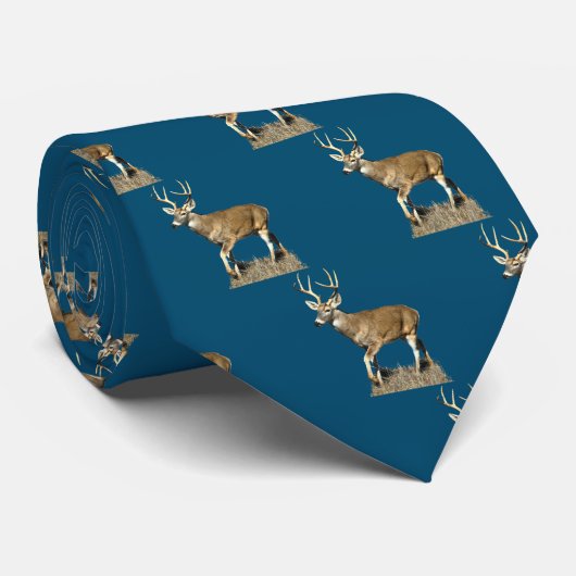 Cravate blanc à queue de cerf Buck (Roulé)