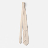 Cravate Blanc antique (couleur solide) (Dos)