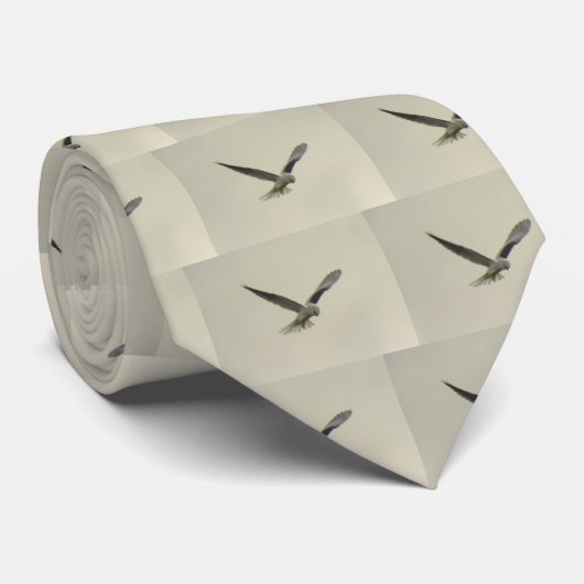 cravate Blanc-coupée la queue de cerf-volant (Roulé)