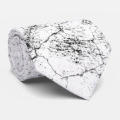 Cravate Blanc craqué (Roulé)