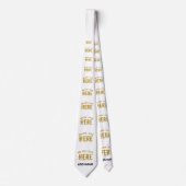 CRAVATE BLANC PERSONNALISABLE MODERNE DE MARQUE VÉRIFIÉ ST (Devant)
