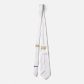 CRAVATE BLANC PERSONNALISABLE MODERNE DE MARQUE VÉRIFIÉE S (Dos)