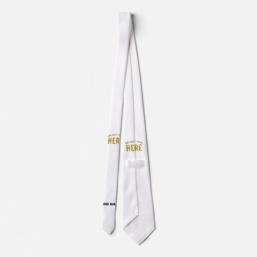 CRAVATE BLANC PERSONNALISABLE MODERNE STYLÉ MARQUE VÉRIFIÉ (Dos)