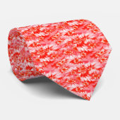 Cravate Blanc rouge multicolore psychédélique et rose (Roulé)