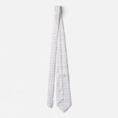 Cravate Blanc simple d'architecte d'entrepreneur de motif (Dos)