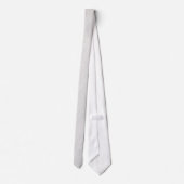 Cravate Blanc sur motif floral blanc (Dos)