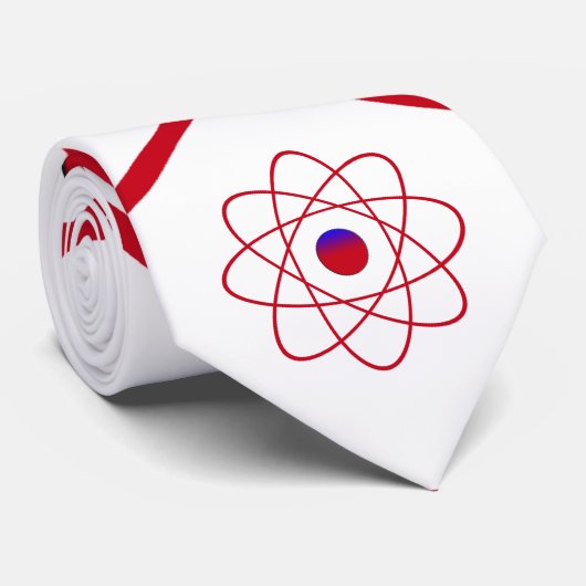 Cravate blanche Atom (Roulé)