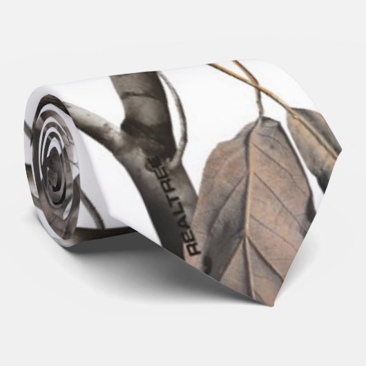 Cravate blanche de Camo d'arbre (Roulé)