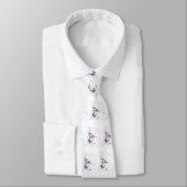 Cravate blanche de caniche standard (Attaché)