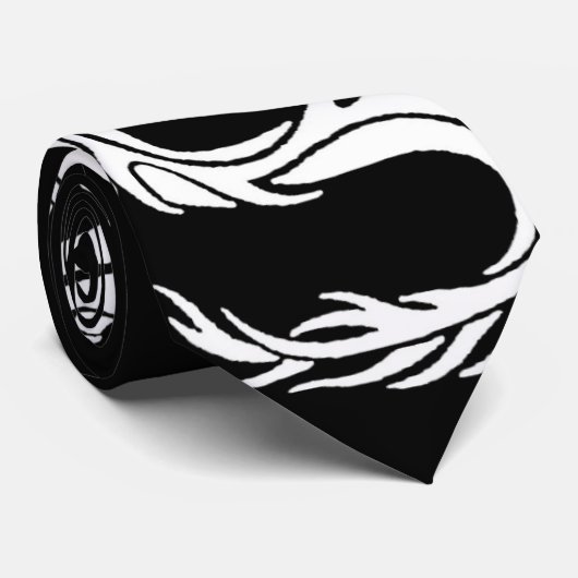 cravate blanche de dragon (Roulé)