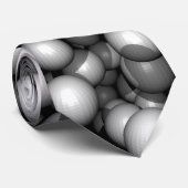 Cravate blanche de sphères (Roulé)